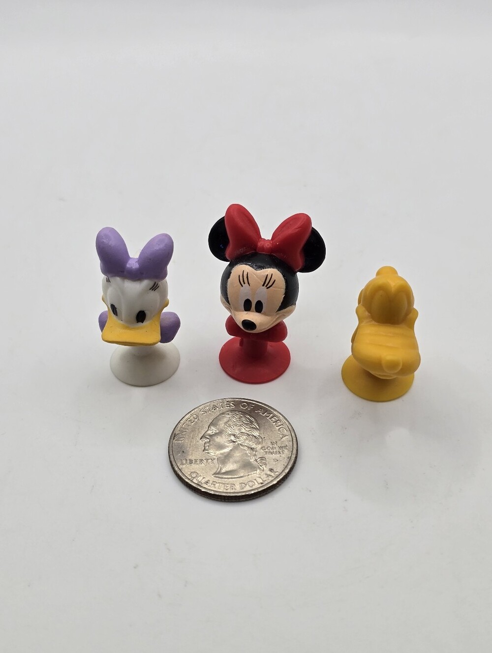 DISNEY Best Buddies Micro Popz Minnie Goofy Daisy Duck Lot of 3 Figures Used